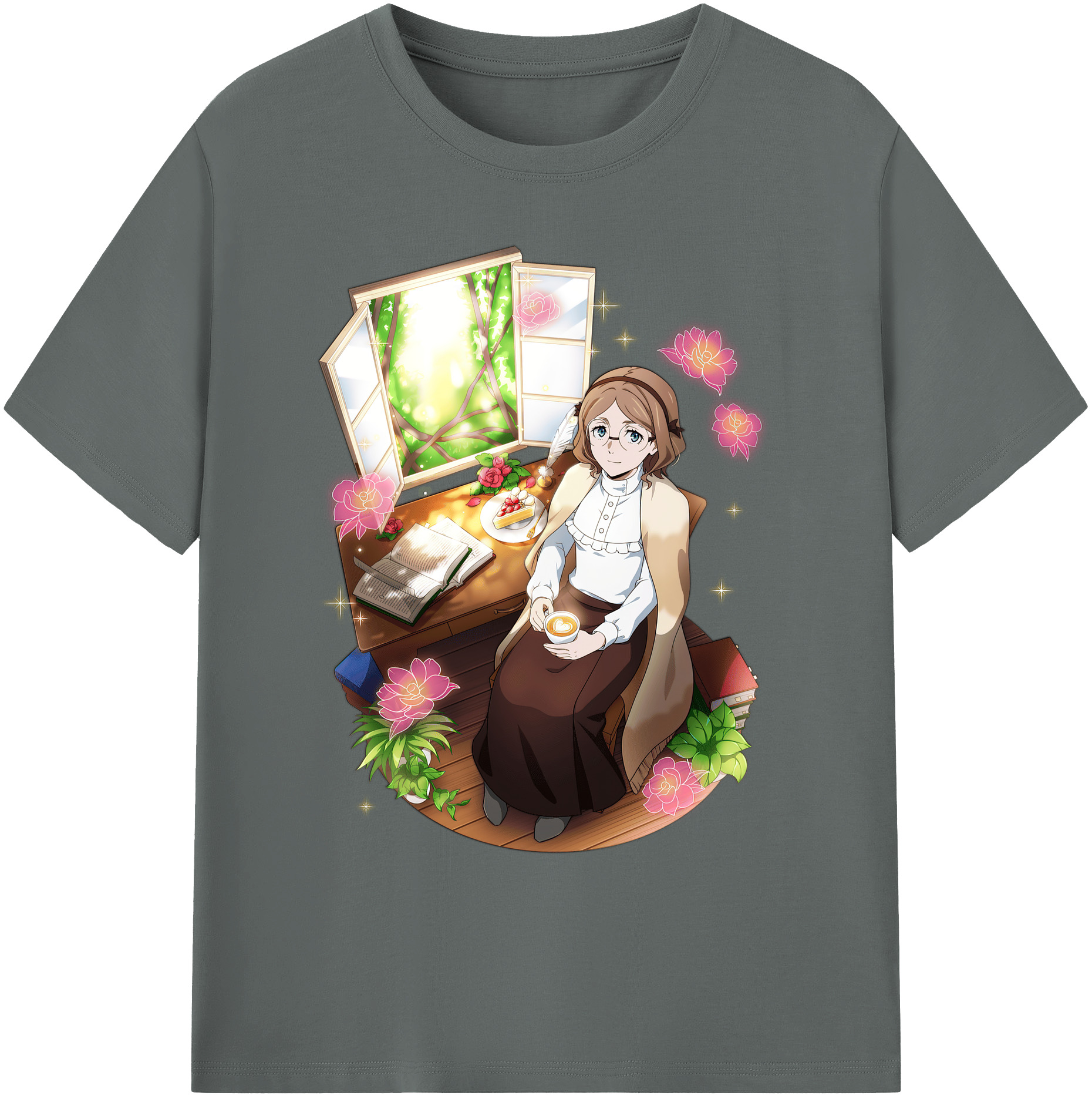 （画像用） 文豪ストレイドッグス Bungo Stray Dogs 綿100％ メンズ半袖Tシャツ｜肌触りやわらか＆通気性